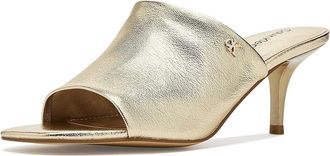 Calvin Klein Chaney Womens Sandals Gold Leather : 8.5 M