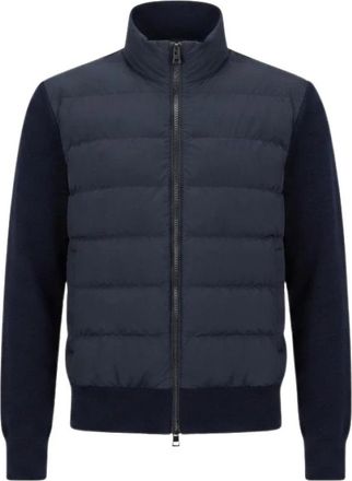 Duno Rolo Licosa 2.0 - Heren - Gewatteerde jassen - Blauw - L - Leer - Jassen