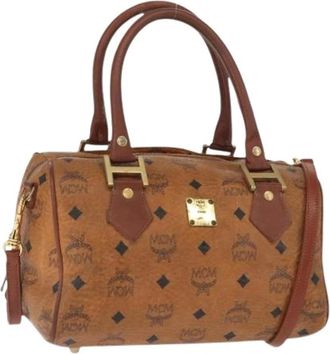 MCM Pre-owned Handbags, female, Brown, Size: ONE SIZE Pre-owned Hand Bag