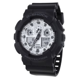 Casio G-Shock Alarm World Time Quartz Analog-Digital White Dial Watch GA-100WD-1A