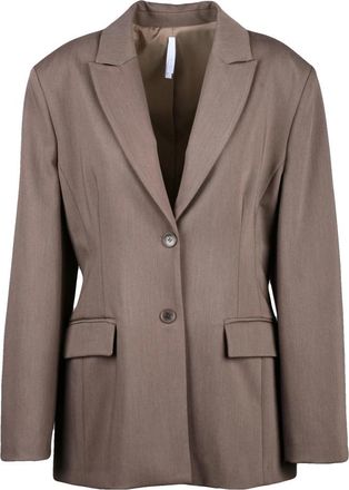 Imperial Giacca Sfiancata - Dames - Blazers - Blauw - L - Leer - Jassen