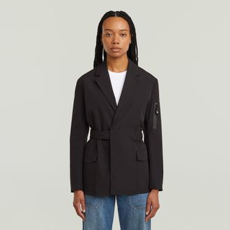 G-Star Belted Blazer - Zwart - Dames