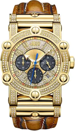 JBW Mens 10 YR Anniversary Phantom 1.96 ctw Diamond & Chronograph Watch JB-6215-10C