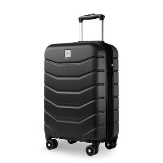 Skyway Silverton Hardside Expandable 20 Carry On Spinner Luggage in Black at Nordstrom