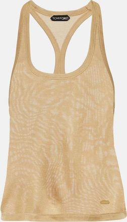 Tom Ford Micro-Rib silk jersey tank top