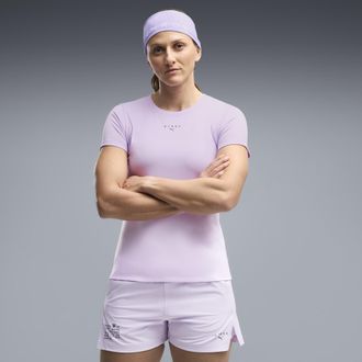 Puma T-shirt grafica PUMA x HYROX da donna, Abbigliamento, Viola, XXS