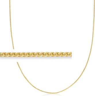 Ross-Simons 1mm 10kt Yellow Gold Adjustable Wheat-Chain Necklace
