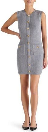 Steve Madden Mitsy Sleeveless Rib Sweater Dress in Heather Charcoal at Nordstrom Rack, Size X-Small