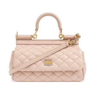 Dolce & Gabbana Handbags, female, Pink, Size: ONE SIZE Shoulder bag Small Sicily