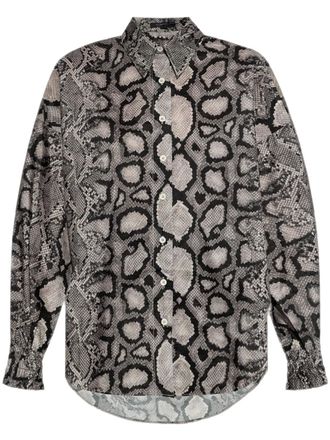 AllSaints Charli shirt - women - Polyester - 12 - Grey