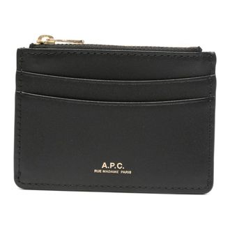 A.P.C. Porte-Carte Paris - female - A.P.C. - Wallets & Cardholders - Black - ONE SIZE - Accessories