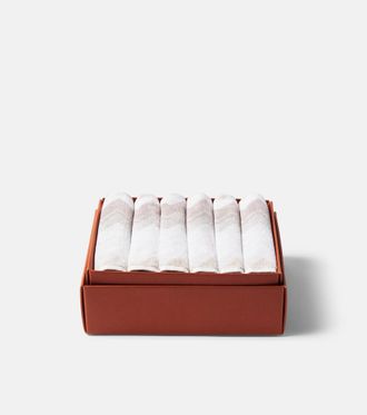 Missoni Giacomo set of 6 cotton terry face towels