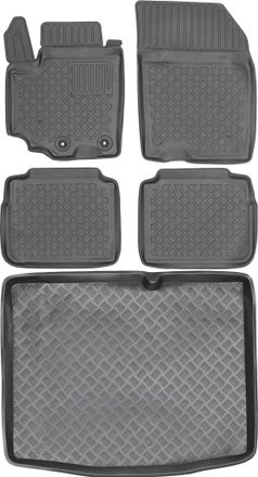OEM Juego De Alfombrillas Para Coche Y Maletero Para Suzuki Sx4 S-cross Crossover (2013-2018)
