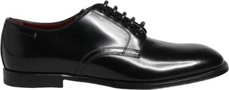 Dolce & Gabbana Derby Geklede Schoenen - Heren - Nette schoenen - Zwart - 40 EU - Leer - Schoenen