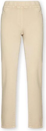 Elena Miro Pat Pull-on Jeggings - Dames - Slim Fit Broeken - Beige - 5XL - Katoen - Broeken