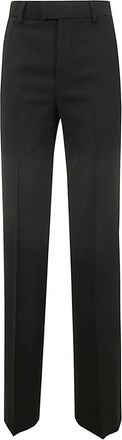Ann Demeulemeester Maike Flared Leg Comfort Broek - Dames - Straight fit broeken - Zwart - M - Wol - Broeken