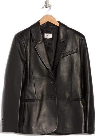 Frame Denim The Femme Leather Blazer in Black at Nordstrom Rack, Size 10