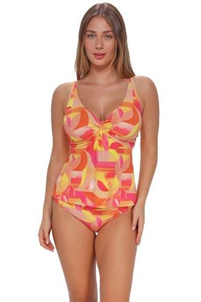 Sunsets Forever Tankini Swimsuit Top - DD Cup in Dreamsicle Crepe at Nordstrom, Size 34