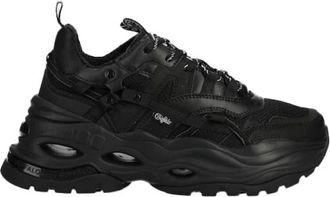 Buffalo Sneakers, female, Black, Size: 10 US Triplet Hollow Sneaker