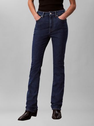 Calvin Klein Jeans Bootcut-Jeans CALVIN KLEIN JEANS, Damen, Gr. 25, L&auml;nge 30, winter storm, Denim/Jeans, Obermaterial: 67% Baumwolle, 32% Polyester, 1% Elasthan, bootcut
