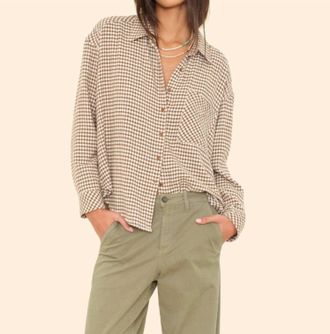 Xirena Jordy Plaid Shirt In Natural Check