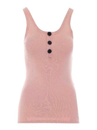 Chlo&eacute; Slim Henley Tank Top
