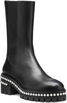 Stuart Weitzman Soho Pearl Chelsea Bootie in Black at Nordstrom Rack, Size 4.5