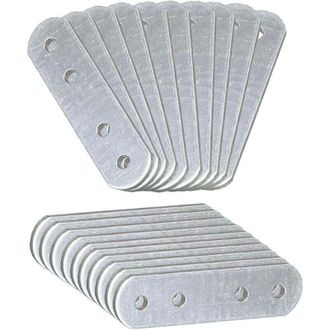 OEM 20 Placas De Montaje Planas Perforadas (77 X 16 X 1,8), Placas De Conexi&oacute;n, Soportes De Montaje Met&aacute;licos Planos Rectos, Acero Inoxidable - Crezuo