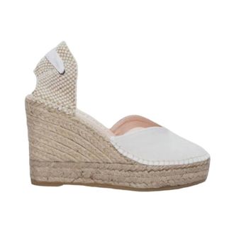 Macarena Dames, Schoenen, Wit, Maat: 39 EU Katoen