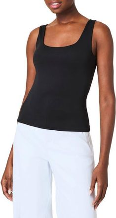 Spanx SPANXsmooth Jersey Tank in Classic Black at Nordstrom, Size X-Large