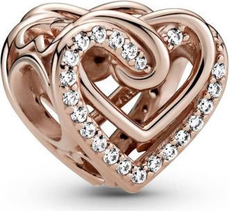 Pandora Sparkling Entwined Hearts Charm
