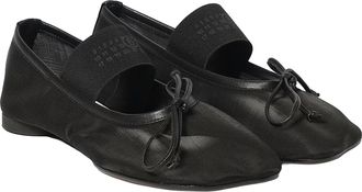 Maison Margiela Womens Ballet Flats Mesh Black