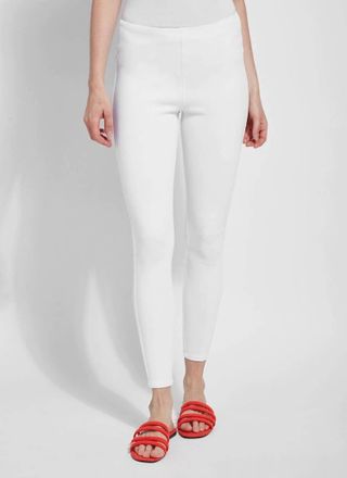 Lyssé Toothpick Denim Leggings In White