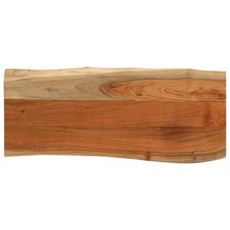 vidaXL Piano Tavolo 100x40x3,8 Cm Rettangolare Legno Acacia Bordi Vivi Vidaxl