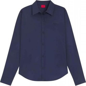 HUGO BOSS Heren, Overhemden, Blauw, Maat: 4XL