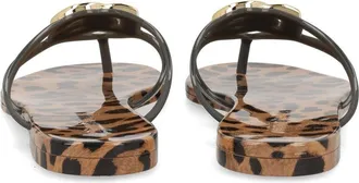 Dolce & Gabbana Logo-Embroidered Slide Sandals - Multicolor