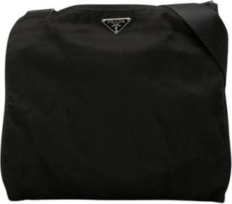 Prada Pre-owned Nylon Crossbody Bag - Dames - Vintage Schoudertas - Zwart - ONE Size - Nylon - Vintage