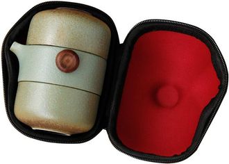 OEM Tapa De Tetera De Cer&aacute;mica Estilo Japon&eacute;s, Taza De T&eacute; Port&aacute;til Hecha A Mano, Juego De T&eacute; Para Oficina - Verde