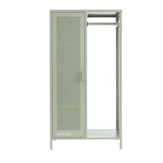 Pantone armario de metal verde almendra con espacio para colgar h145cm