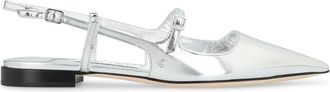 Jimmy Choo London Didi Flat - Dames - Ballerinas - Grijs - 40 EU - Leer - Schoenen