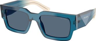 Prada PR B17SF Asian Fit 24F80S Mens Sunglasses Blue Size 55