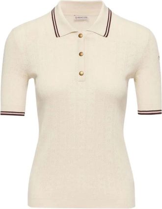 Moncler Round-neck Truien - Dames - Ronde hals truien - Wit - S - Truien & Vesten