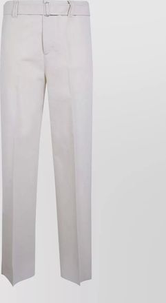 Lardini silk cotton trousers belt loops pockets
