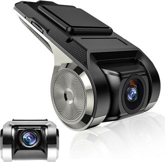 Elle Mini Grabadora Dvr Hd Para Salpicadero De Coche Con &Aacute;ngulo De Visi&oacute;n De 170&deg;, Sensor G, Gps Inteligente Adas, Grabadora De Conducci&oacute;n Usb Para Radio D
