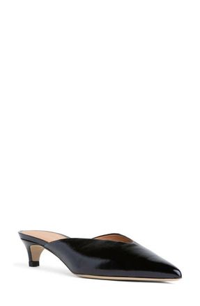 BEAUTIISOLES Gal Pointed Toe Kitten Heel Mule in Black at Nordstrom, Size 8.5Us