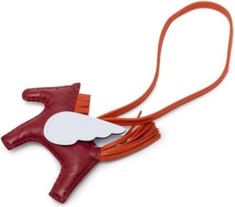Herm&egrave;s Pre-owned Jewellery, female, Red, Size: ONE SIZE Pre-owned Rodeo Pegase Bag Charm