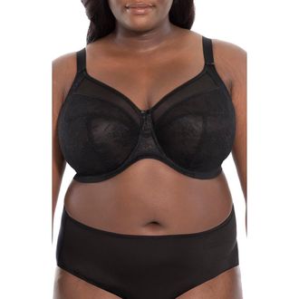 Goddess Verity Full Figure Underwire Bra in Black at Nordstrom, Size 38J