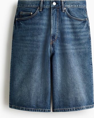 H&M Baggy Denimshorts - Blue