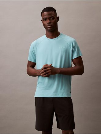 Calvin Klein Calvin Klein Mens Soft Stretch Sport Crewneck Tee - Blue - XS