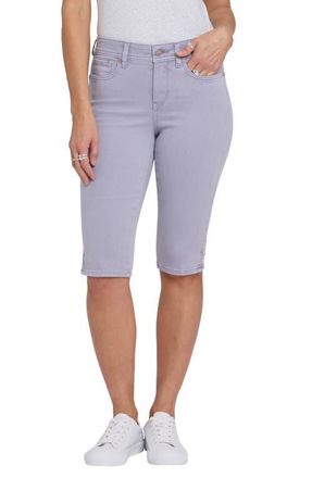 NYDJ Sophie Side Slit Bike Capri Jeans in Vintage Lavender at Nordstrom, Size 12